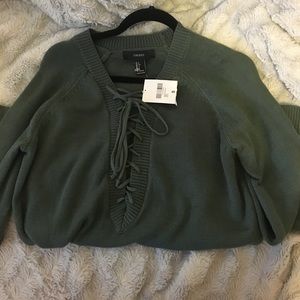 Forever 21 Green Knit sweater